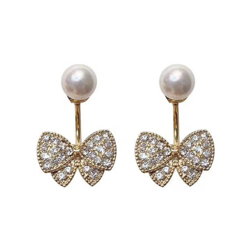 Shangjie oem joyas de moda al por mayor pendientes de mujeres delicadas aretes de rehice del diamante